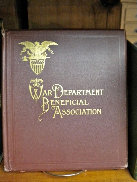 Item #11847 Official Manual and Constitution Book of the War Department Beneficial Association, Containing Constitution, By Laws, History of Association, Benefits Derived Therefrom, Portraits and Biographical Sketches of the Heads of Various Departments, Bureaux of Offices and Other Interesting Matter Relating to the War Department, Army. etc. United States Government.