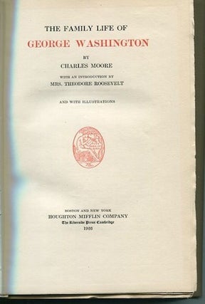 Item #12775 The Family Life of George Washington. George Moore