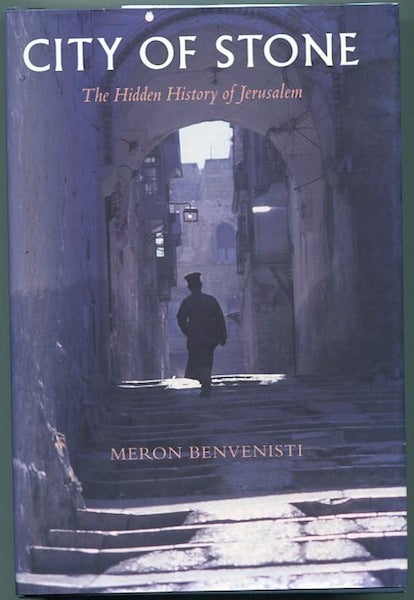 Item #12915 City Of Stone; The Hidden History Of Jerusalem. Meron Benvenisti.