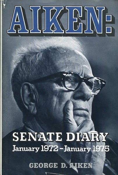 Item #14259 Aiken: Senate Diary January 1972 - January 1975. Aiken George D.