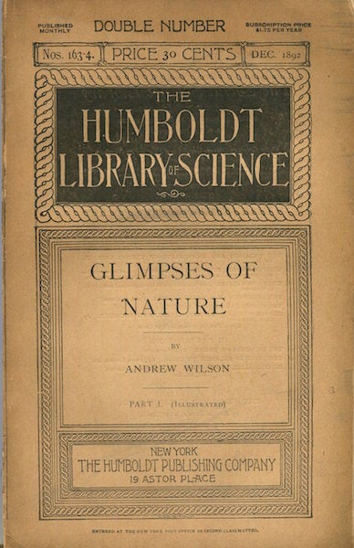 Item #15121 Glimpses Of Nature, Part I. Andrew Wilson.
