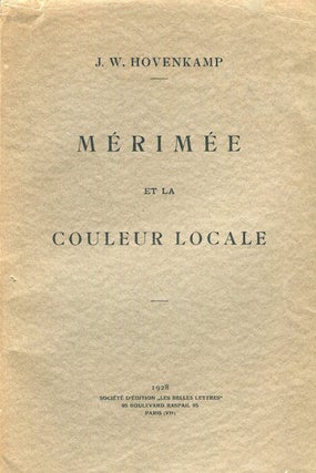 Item #15244 Merimee' Et La Couleur Locale. (Merimee' And Local Color - Contribution to...