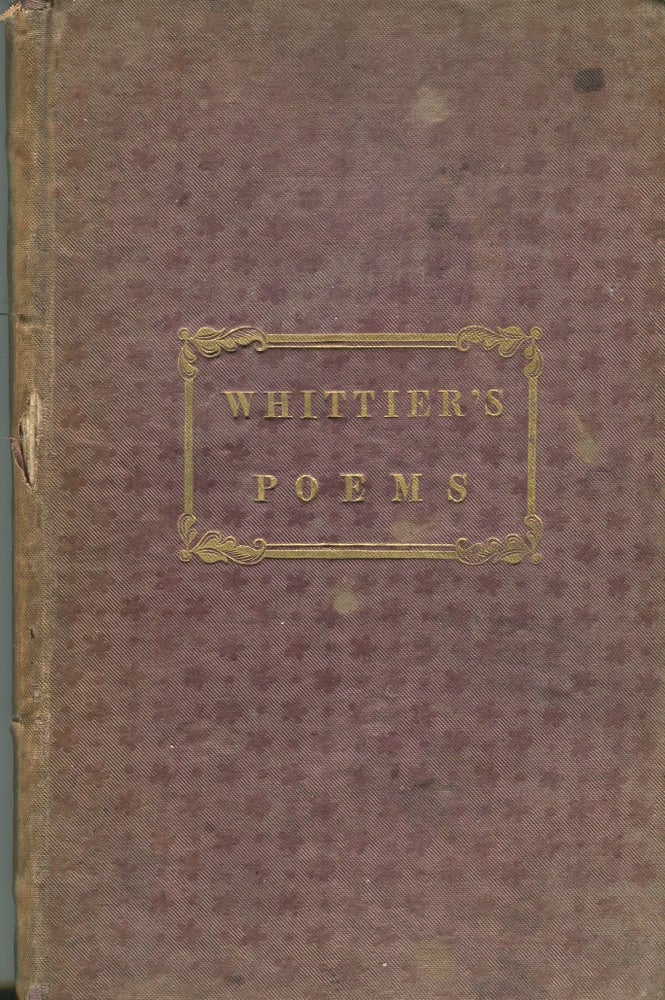 Item #15276 Poems. John Greenleaf Whittier.