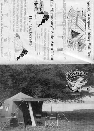 Item #15969 Dickey Tents, Camping Gear. Dickey Manufacturing Co