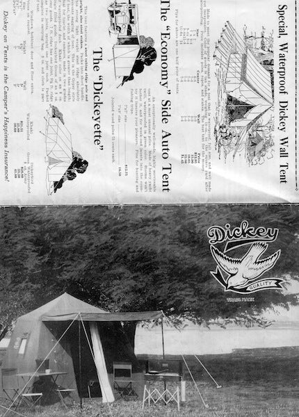 Item #15969 Dickey Tents, Camping Gear. Dickey Manufacturing Co.
