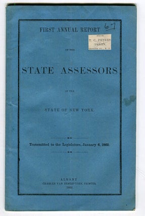 Item #16557 First Annual Report of the State Assessors of the State of New York Transmitted To...