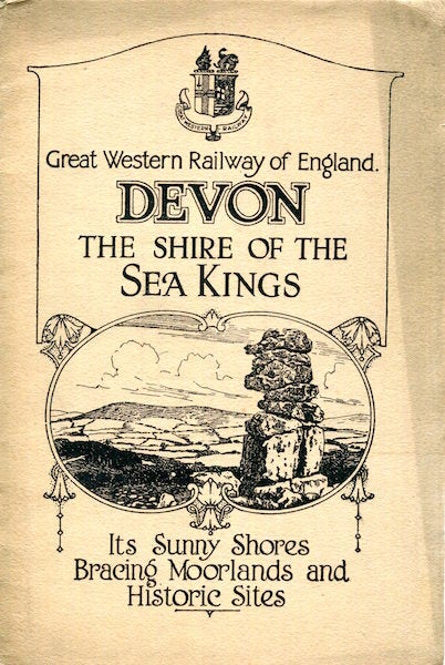 Item #16609 Devon, The Shire Of The Sea Kings. Great Western Railway Of England.