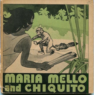 Item #17129 Maria Mello and Chiquito In a jungle in Brazil beside the biggest river in the world,...