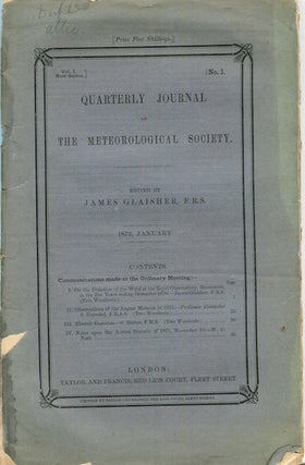 Item #17429 Observations of the August Meteors in 1871 in "The Quarterly Journal of the...