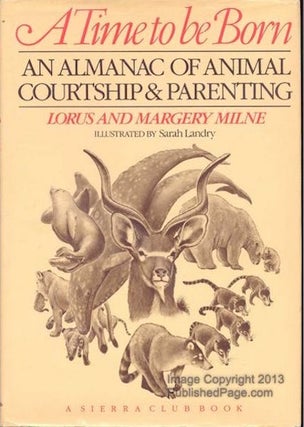 Item #17456 A Time to be Born: An Almanac of Animal Courtship & Parenting. Milne Lorus, Margery...