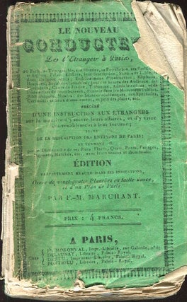 Item #17702 Le Nouveau Conducteur de L’Etranger a’ Paris En 1829 (The New Guide For The...
