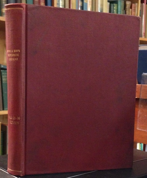 Item #17748 Numismatic Circular, A Bound Volume, Vol. XXXV & XXXVI, 1927 & 1928. Spink, Sons.