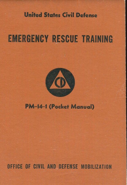 Item #17897 Emergency Rescue Training PM-14-1 (Pocket Manual). Department Of Defense.