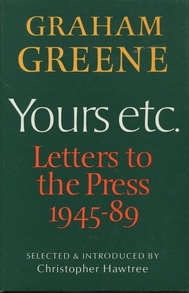 Item #18202 Yours Etc. Letters To The Press 1945 - 89 Selected & Introduced By Christopher...