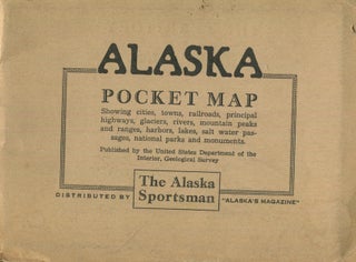 Item #18312 Territory of Alaska Pocket Map; showing cities, towns, railroads, principal highways,...