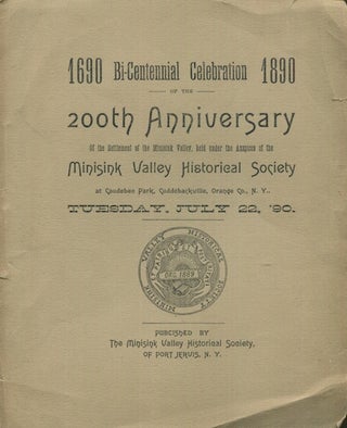 Item #18383 1690-1890 Bi-Centennial Celebration Of The 200th Anniversary of the Settlement of the...
