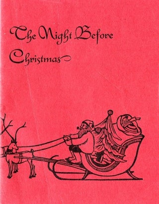 Item #19335 The Night Before Christmas. Clement Moore